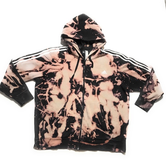 bleached adidas hoodie